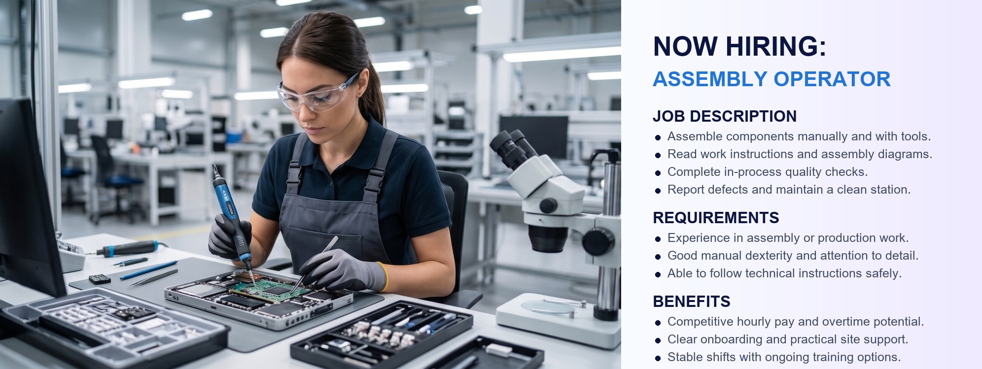 Assembly Line Worker advert image