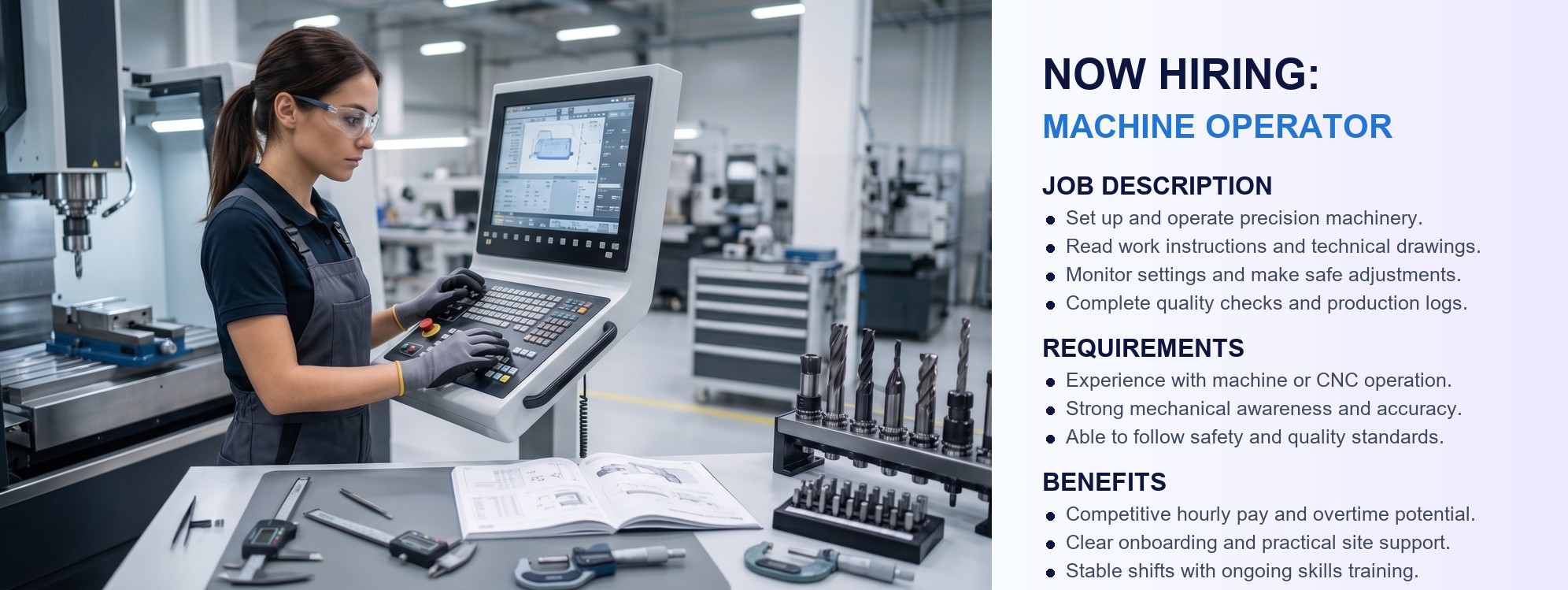 Machine Operator advert image