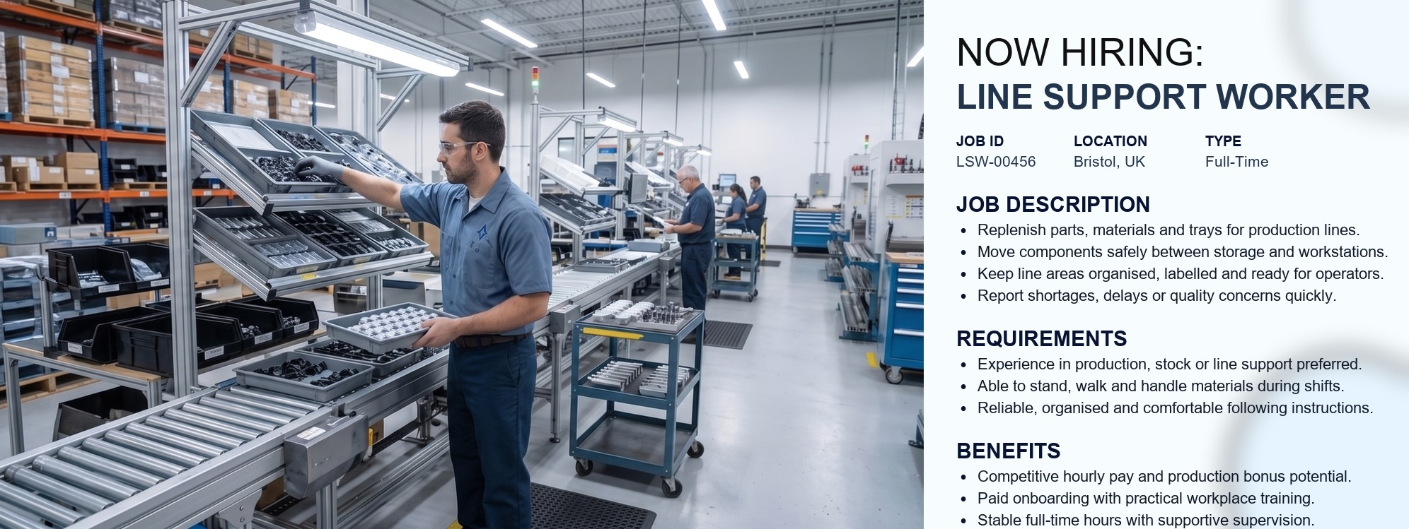 Line Support Worker advert image
